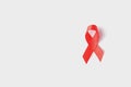 Red ribbon HIV, AIDS Royalty Free Stock Photo