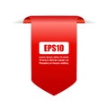 Red ribbon icon Royalty Free Stock Photo