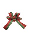 red ribbon satin bows on white background Royalty Free Stock Photo