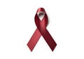 Red ribbon symbolizing awareness Royalty Free Stock Photo