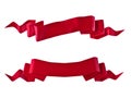 Red ribbons Royalty Free Stock Photo