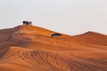 Red ridges Lehbab desert dunes scenery Dubai  UAE Royalty Free Stock Photo