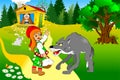 Red riding hood and her grandmother Royalty Free Stock Photo