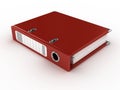 Red ring binder Royalty Free Stock Photo