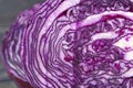 red ripe cabbage lying in the kitchen during cooking