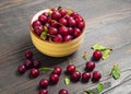 Red ripe cherries Royalty Free Stock Photo