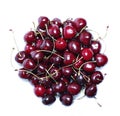 Red ripe cherry berries isolated Royalty Free Stock Photo