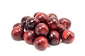 Red ripe cherry plum Royalty Free Stock Photo