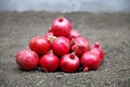 Red ripe delicious grenades Royalty Free Stock Photo