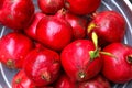 Red ripe delicious grenades Royalty Free Stock Photo