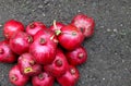 Red ripe delicious grenades Royalty Free Stock Photo