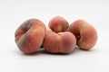 Red ripe delicious and juicy vineyard peaches