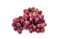 Red ripe grape over white Royalty Free Stock Photo