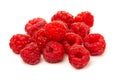 Red ripe raspberries isolated on white background close up Royalty Free Stock Photo