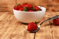Red ripe strawberries Royalty Free Stock Photo