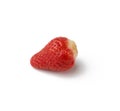 Red ripe strawberry isolated on a white background Royalty Free Stock Photo