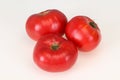 Red ripe tomato isolated on white Royalty Free Stock Photo