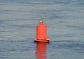 Buoy on river Royalty Free Stock Photo