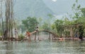 Red river in the south of China and in the north of Vietnam, in Hanoi