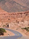 Red road - Argentina - La quebrada de las Conchas Royalty Free Stock Photo