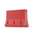 Red road barrier Royalty Free Stock Photo