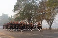 Indian military force march past