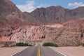 A red road in northern argentina Royalty Free Stock Photo