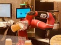 Robot making coffee in Japan Royalty Free Stock Photo