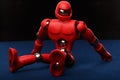 Red robot sitting