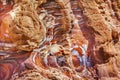 Red Rock Abstract Near Royal Tombs Petra Jordan Royalty Free Stock Photo