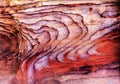 Red Rock Abstract Near Royal Tombs Petra Jordan Royalty Free Stock Photo