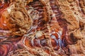 Red Rock Abstract Near Royal Tombs Petra Jordan Royalty Free Stock Photo