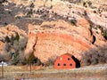 Red Rock Barn Royalty Free Stock Photo