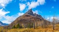 Red Rock Canyon in autumn foliage season morning. Royalty Free Stock Photo