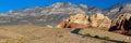 Panorama of Red Rock Canyon National Conservation Area Royalty Free Stock Photo