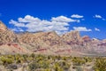 Red Rock Canyon panoramic, Mojave Desert, Nevada, USA Royalty Free Stock Photo