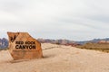 Red Rock Canyon Sign with Copy Space Royalty Free Stock Photo