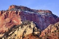 Red Rock Canyon Snow Zion Utah Royalty Free Stock Photo