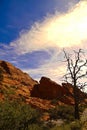 Red Rock Canyon State Park features scenic desert cliffs, buttes and spectacular rock formations Royalty Free Stock Photo