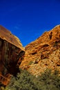 Red Rock Canyon State Park features scenic desert cliffs, buttes and spectacular rock formations Royalty Free Stock Photo