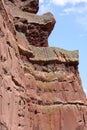 Red Rock Cliff Wall Royalty Free Stock Photo