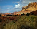 Red rock and cliffs