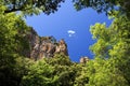 Red Rock Cliffs above the Canopy of the Blavet Gor