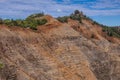 Red rock flank of Waimea Canyon, Kauai, Hawaii, USA Royalty Free Stock Photo