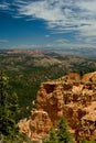 Red rock formation in bryce canyon park, utah Royalty Free Stock Photo