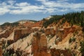 Red rock formation in bryce canyon park, utah Royalty Free Stock Photo