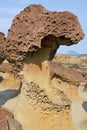 Rock formation at Yehliu Geopark, Wanli District, New Taipei, Taiwan Royalty Free Stock Photo