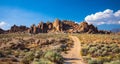 Rock formations Alabama Hills California Royalty Free Stock Photo