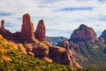 Red Rock Formations In Arizona Desert Royalty Free Stock Photo