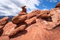 Red rock formations at Garden of the Gods Royalty Free Stock Photo